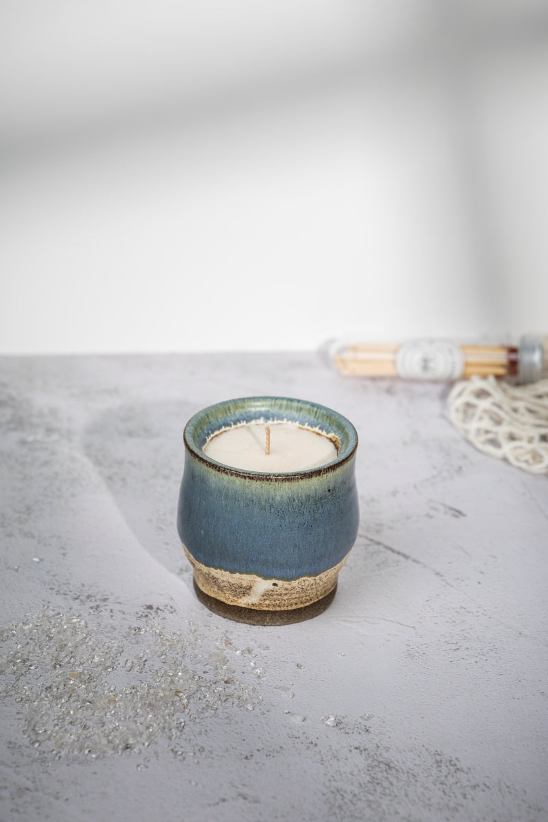 נרות בכלי קרמיקה בעבודת יד | ONE OF A KIND
