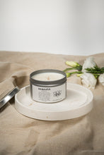 Load image into Gallery viewer, נר סויה ריחני בפחית כסופה